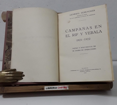 Campañas en el Rif y Yebala 1921-1922 - Berenguer