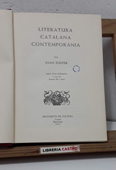Literatura Catalana Contemporània - Joan Fuster