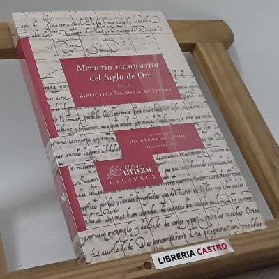 Memoria manuscrita del Siglo de Oro en la Biblioteca Nacional de España - Dirigido por David López del Castillo