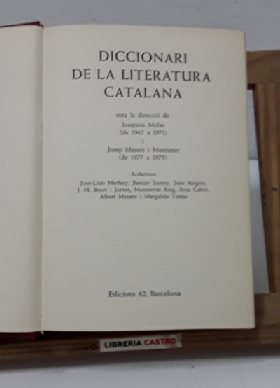 Diccionari de la literatura catalana - Varis