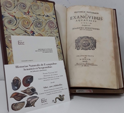 Historiae Naturalis de Exanguibus Acuaticis et Serpentibus (Facsímil y Numerado) - Johannes Jonstonus