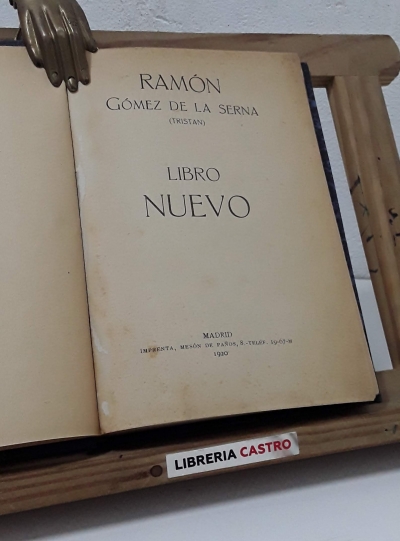 Libro Nuevo - Ramón Gómez de la Serna (Tristán)