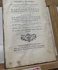 Medica Placita quae in alio ex festis diebus qvotannis academica lege Immaculatae patronae dicatis - Rafael  Steva et Cebria