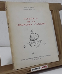 Historia de la literatura canaria - Joaquin Artiles e Ignacio Quintana