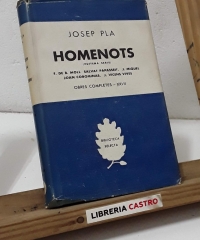 Homenots. Obres Completes XXVII - Josep Pla