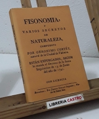 Fisonomía y varios secretos de Naturaleza (Facsímil) - Gerónimo Cortés