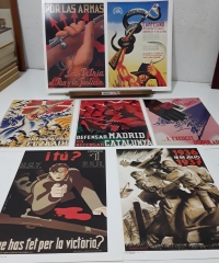 La Guerra Civil en 2000 carteles. República. Guerra Civil. Posguerra. Colección de 12 láminas - Jordi i Arnau Carulla.