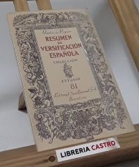 Resumen de versificación española - Martín de Riquer