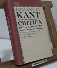 Crítica de la razón pura - Immanuel Kant.