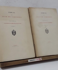 Obras de Juan de Timoneda (II Tomos, Nominados y Numerados) - Juan de Timoneda