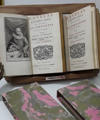 Novelas Exemplares de Miguel de Cervantes Tomos I y II, 1743 - Miguel de Cervantes Saavedra.