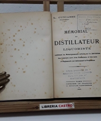 Mémorial du Distillateur Liquoriste - L. Cuniasse