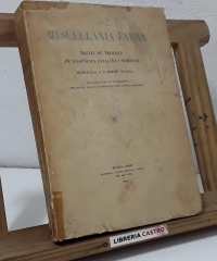 Miscel.lania Fabra. Recull de treballs de linguística catalana i romànica dedicats a Pompeu Fabra - Varios