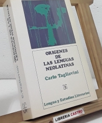 Orígenes de las lenguas neolatinas - Carlo Tagliavini